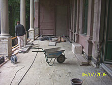 Südloggia, Fußboden